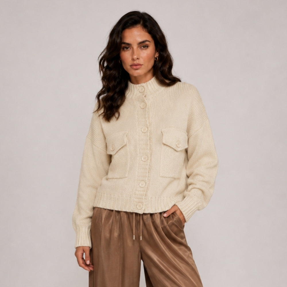 Cozy Button Knit Cardigan