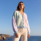 SOFT COLORBLOCK CARDIGAN