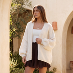 COZY OPEN KNIT CARDIGAN