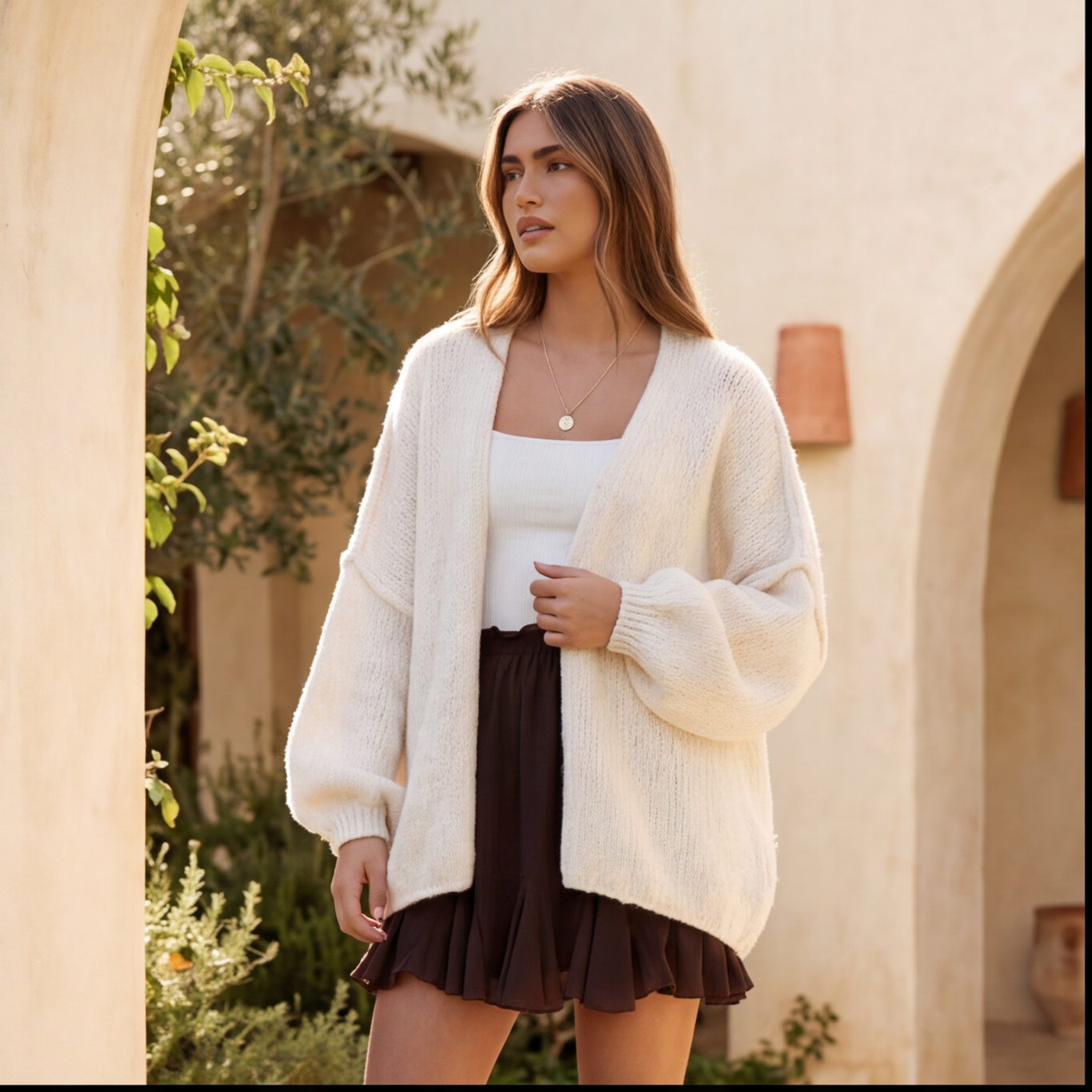 Cozy Open Knit Cardigan