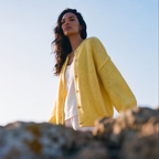 BUTTER YELLOW KNIT CARDIGAN