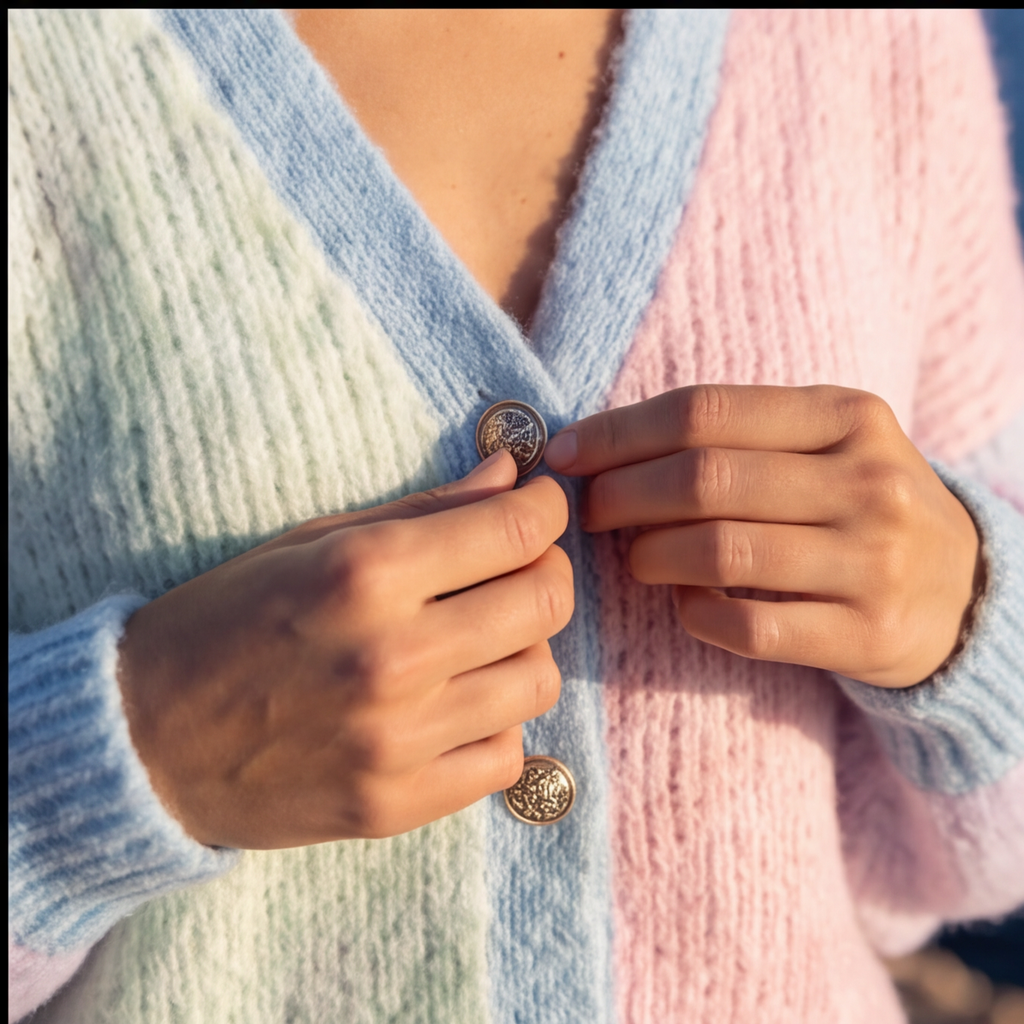 Soft Colorblock Cardigan