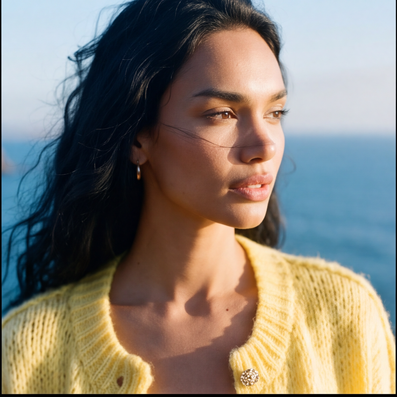 Butter Yellow Knit Cardigan