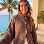 GOLDEN BUTTON KNIT CARDIGAN