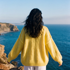 BUTTER YELLOW KNIT CARDIGAN