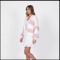 Blush Stripe Knit Cardigan