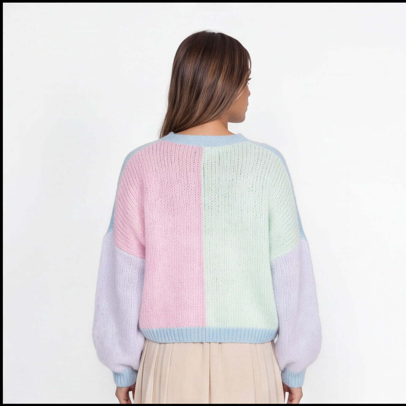 Soft Colorblock Cardigan