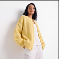 Butter Yellow Knit Cardigan