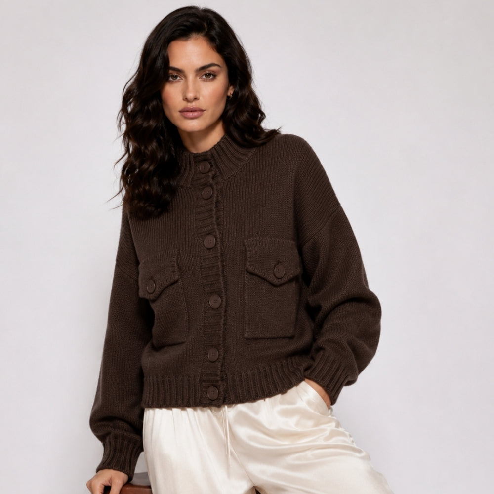 Cozy Button Knit Cardigan
